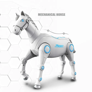 ربات اسباب بازی اسب سفید کنترلی Smart horse model control robot_ربات اسباب بازی